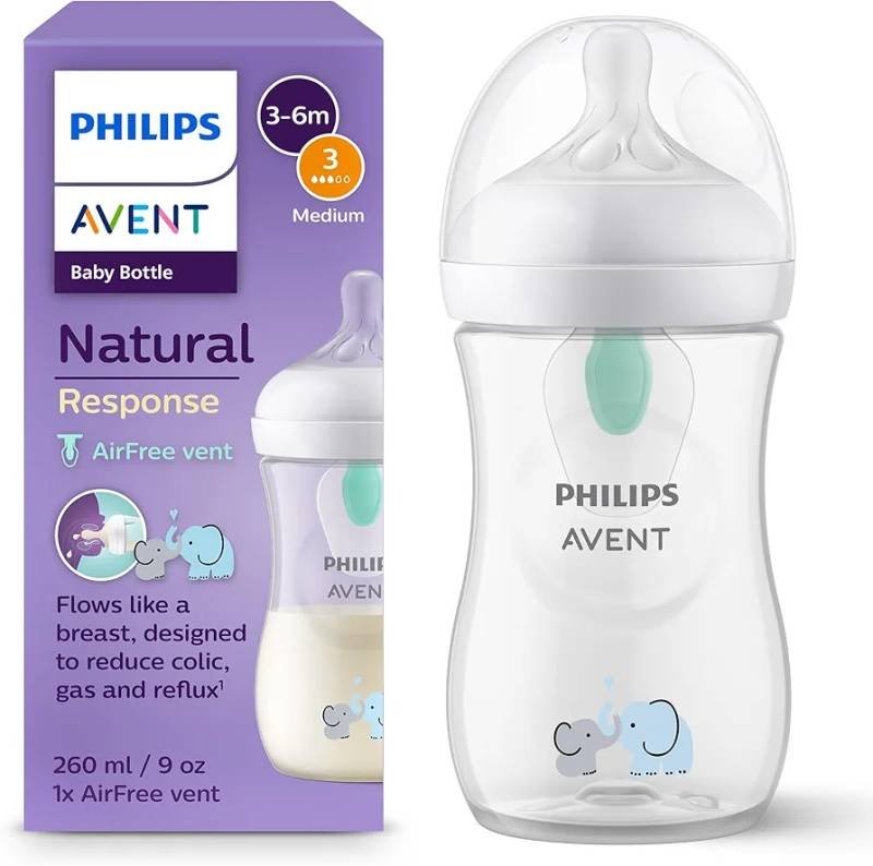  رضاعة Philips Avent Natural Response – 260 مل (حلمة تدفق 3)