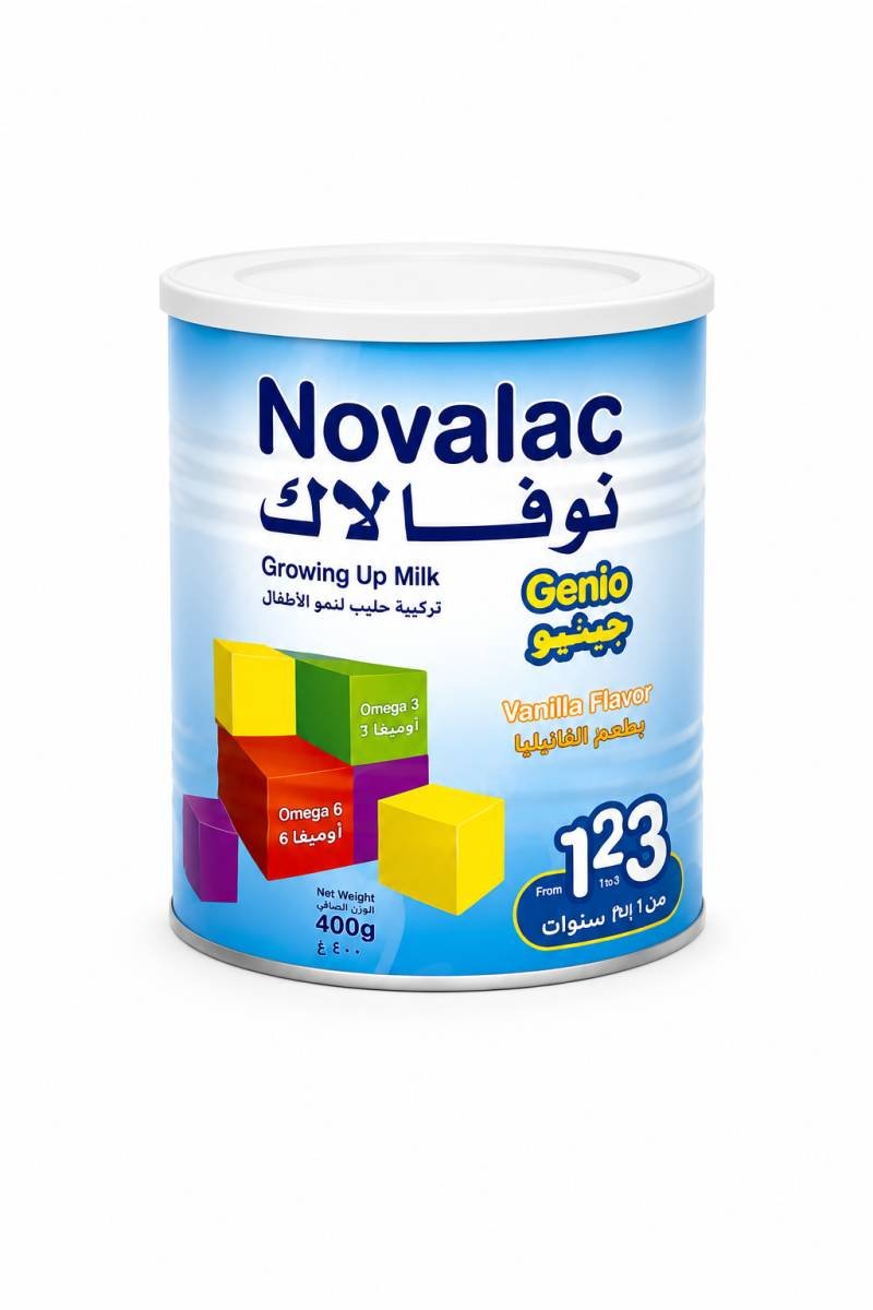 حليب نوفالاك جينيو (Genio) للأطفال 1–3 سنوات – 400 غرام