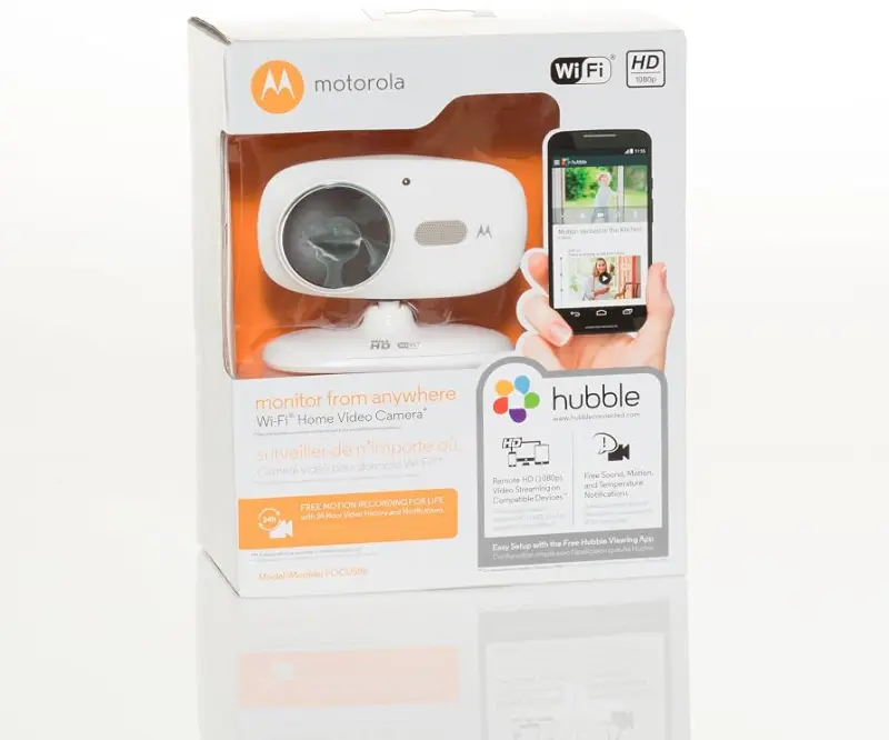 كاميرا مراقبة الأطفال Motorola Hubble Wi-Fi بدقة HD 1080p 