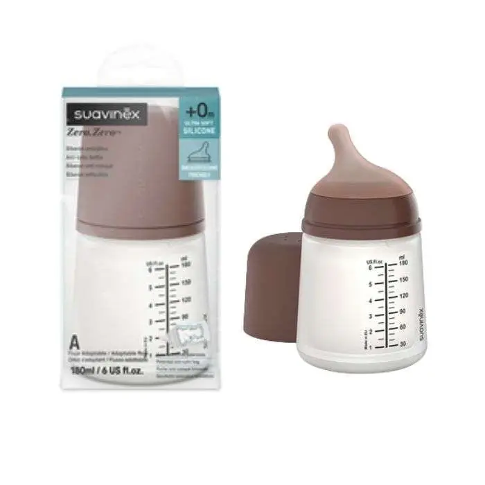 رضاعة سوافينكس Zero.Zero Anti-Colic سيليكون – 180 مل – +0 أشهر  ا