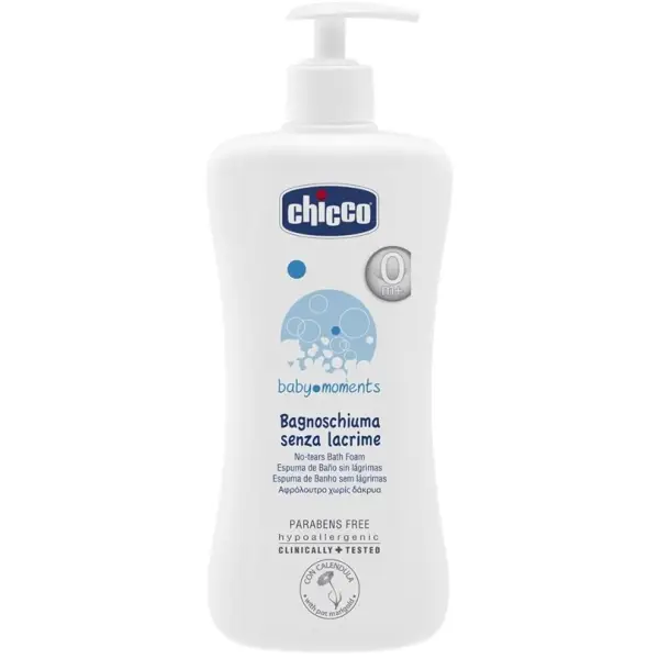 غسول استحمام رغوي للأطفال Chicco Baby Moments – بدون دموع 750مل