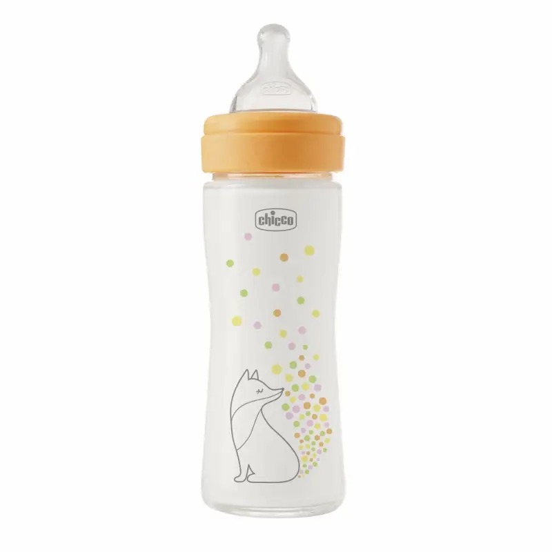  Chicco Perfect Easy Vetro Glass – رضّاعة زجاجية 240 مل بتدفق بطيء 0M+