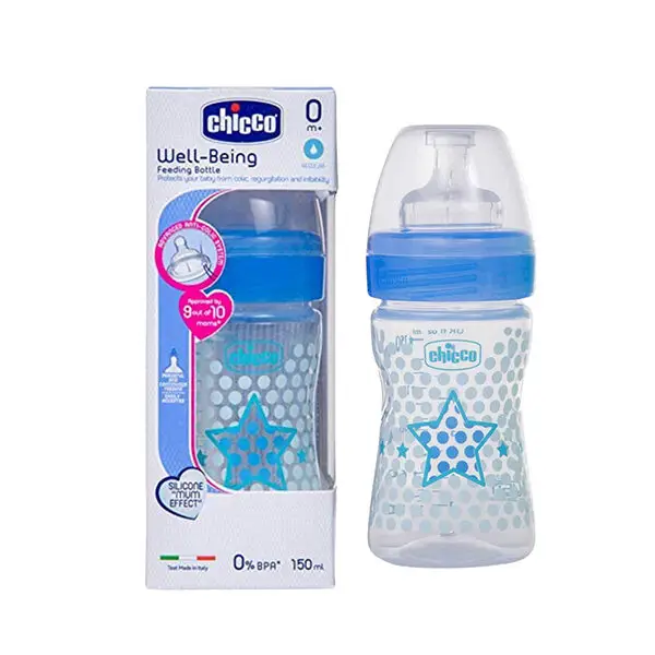 رضاعة أطفال Chicco Well-Being – 150 مل، 0 أشهر+ 