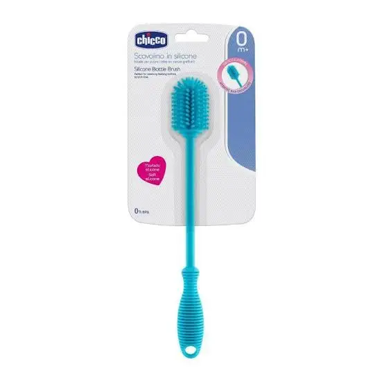 فرشاة تنظيف الرضّاعات المصنوعة من السيليكون من ماركة تشيكو (Chicco Silicone Bottle Brush).  