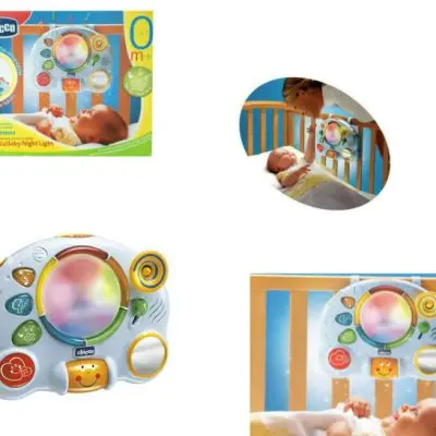 إضاءة ونجوم نوم الأطفال التفاعلية من تشيكو "Chicco Lullaby Night Light" (مناسبة لعمر 0+ شهور) 